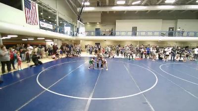 45-49 lbs Round 2 - Teddy Beus, Warrior Wrestling Club vs Hadlea West, Aviator Wrestling Academy