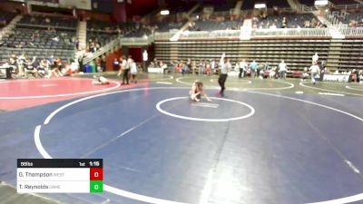 88 lbs Final - Gunner Thompson, Westen Nebraska Elite vs Tyler Reynolds, Camel Kids WC