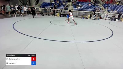 126 lbs Rnd Of 128 - Mekhi Davenport, OH vs Noah Irvine, WY