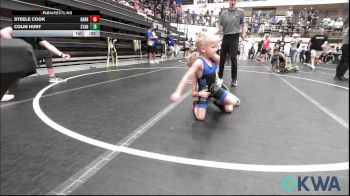 49 lbs Quarterfinal - Steele Cook, Harrah Little League Wrestling vs Colin Hunt, Standfast