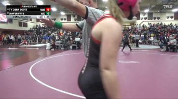 135 lbs Cons. Round 2 - Ty`Onna Scott, Waterloo West vs Jayven Frye, North Scott