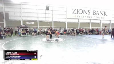 146-158 lbs Quarterfinal - Logan Mano, Top Of Utah Wrestling vs Collin Leishman, Scramble Inc Wrestling