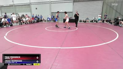 165 lbs Round 1 (8 Team) - Trae Frederick, Oregon vs Cross Rodriguez, California Red