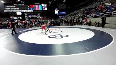 106 lbs Champ. Rd Of 64 - Evan Centeno, UT vs Cody Littlepage, CO