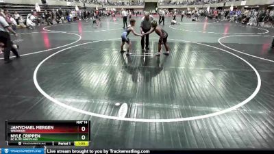 120 lbs Quarterfinal - JaMychael Mergen, Wisconsin vs Nyle Crippen, DC Elite Wrestling