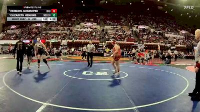 G - 235 lbs Semifinal - Kendahl Guardipee, Browning Girls vs Elizabeth Henkins, Missoula Big Sky / Loyola Sacred Heart Girls