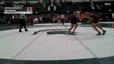 174 lbs Champ. Round 1 - Nicholas Marienfeld, Central Michigan vs Josh Knudten, Michigan