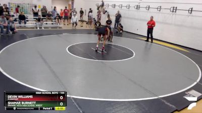 144 lbs Cons. Round 4 - Shamar Burnett, Orange Vista High School Wrest vs Devin Williams, Flagstaff