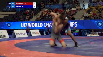 65 kg 1/4 Final - Zaur Beslekoev, Individual Neutral Athletes vs Kumar Sachin, India