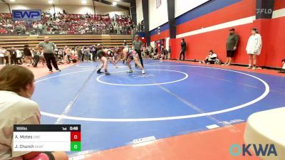 165 lbs Rr Rnd 1 - Ashlee Motes, Cowboy Wrestling Club vs Jayden Church, Skiatook Youth Wrestling