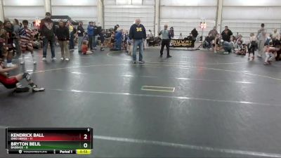 65 lbs Round 3 (6 Team) - Kendrick Ball, Ohio Heros vs Bryton Belil, BadBass