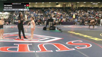 118 lbs Consi Of 16 #2 - Eva Reinitz, WA vs Violet Diaz, IA