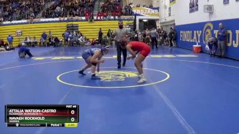 135 lbs Champ. Round 1 - Attalia Watson-Castro, Flossmoor (Homewood-F.) vs Navaeh Rockhold, WARREN