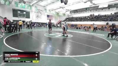 215 lbs Cons. Round 4 - Che Marroquin, Santa Rosa Academy vs Issac Benitez, Banning