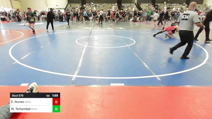 134-H Lbs Round Of 16 - Evan Nunez, None Vs Mason Tettambel, BWWC