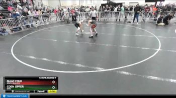 98 lbs Champ. Round 1 - Coen Opfer, Ohio vs Isaac Folk, South Dakota