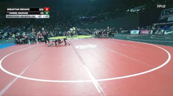 6A Boys 106 lbs Champ. Round 2 - Sebastian Brooks, McDaniel Boys vs Yandel Basham, North Salem Boys