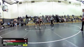 175 lbs Placement (16 Team) - Beau Mitchell, Cascade vs Brighton Herron, Faith Christian