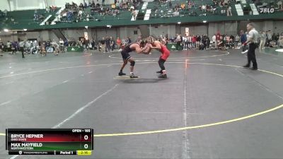 165 lbs Semifinal - Max Mayfield, Northwestern vs Bryce Hepner, Ohio State