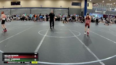 100 lbs Round 2 (4 Team) - Nolan DeShon, Ohio Gold vs Brady Zabriskie, Richmond WC