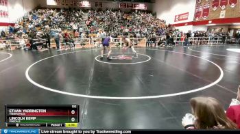 132 lbs Cons. Round 2 - Ethan Yarrington, Thermopolis vs Lincoln Kemp, Pinedale