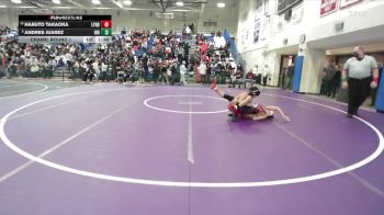 Boys 120 lbs Champ. Round 1 - Andres Juarez, Independence Boys vs Haruto Takaoka, Lynbrook Boys