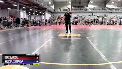 125 lbs Round 2 - Toby Goertz, Purler Wrestling Inc vs Cooper McDonald, Marksmen Wrestling Club