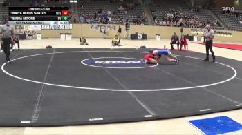 100 lbs 1st Place Match - Emma Moore, Walton-Verona vs Naiya Delos Santos, Taylor County