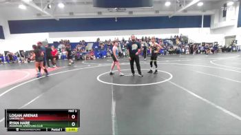 106 lbs Round 1 - Ryan Hare, Moorpark Wrestling Club vs Logan Arenas, Lancers WC