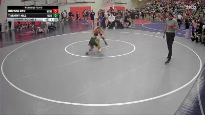 106 lbs Champ. Round 2 - Bryson Rex, McMinnville vs Timothy Hill, West Linn