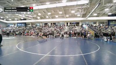 106 lbs 7th Place Match - Cache Smith, Bear River vs Traeton Manis, Delta