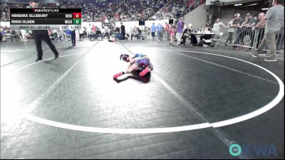 54 lbs Quarterfinal - Hendrix Ellsbury, Husky WC vs Rikki Olsen, Mojo Grappling Academy