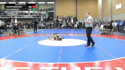 107 lbs Round Of 16 - Alexia Henriquez, North Andover vs Lila Poincelot, Lyman Hall*