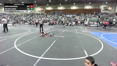 55 lbs Consi Of 8 #2 - Nash Whiteman, Hotshots Wrestling vs Nelson Lopez, Predators WC