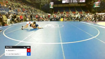 94 lbs Quarters - Keegan Bassett, PA vs Vince Von Bernewitz, VA