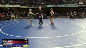 155 lbs Cons. Round 2 - Jocelyn Yepez, Emmanuel College vs Emma Matera, Ursinus College
