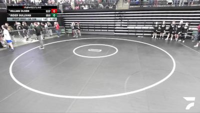 3A 106 lbs Champ. Round 1 - Killian Olsen, North Sanpete vs Rider Sullivan, Grantsville