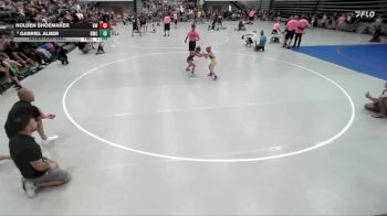 57-63 lbs Quarterfinal - Gabriel Alber, Dakota Wrestling Club vs Holden Shoemaker, Roxana WC