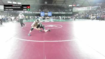 Boys 4A 150 lbs Champ. Round 1 - Zakharii Kovalchuk, Puyallup vs Joey Rush, Auburn