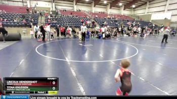 39 lbs Round 1 - Titan Knudsen, Fremont Wrestling Club vs Lincoln Hendershot, Weber Warrior Wrestling