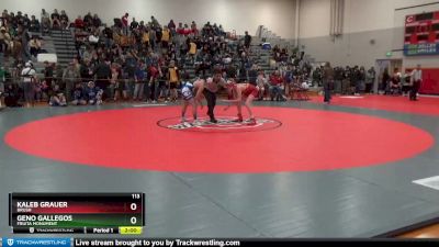 113 lbs Champ. Round 1 - Geno Gallegos, Fruita Monument vs Kaleb Grauer, Brush