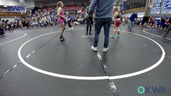 82 lbs Rr Rnd 2 - Libby Lowe, Mustang Bronco Wrestling Club vs Adyson Wagner, Choctaw Ironman