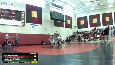 157 lbs Semifinal - Cooper Fiebig, Willoughby South High School vs John Ellsworth, Rocky River