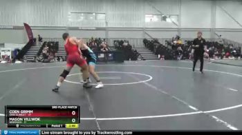 195 lbs Placement Matches (16 Team) - Coen Grimm, Ohio Scarlet vs Mason Villwok, Nebraska