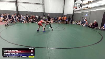 83 lbs 1st Place Match - Connor Wright, Askeo International Mat Club vs Karver Peasley, Omak Wrecking Crew Wrestling