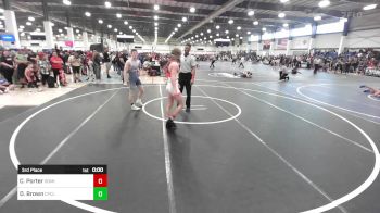 144 lbs 3rd Place - Channing Porter, Dominate WC vs Dylan Brown, Cyclones