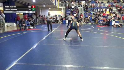139 lbs Consy 3 - Josie Mason, West Greene vs Chase Ishman, Saegertown