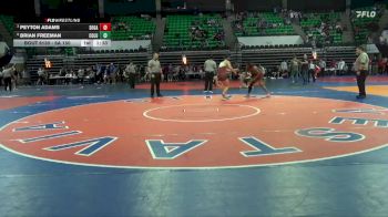6A 150 lbs Quarterfinal - Peyton Adams, Southside Gadsden vs Brian Freeman, Columbia