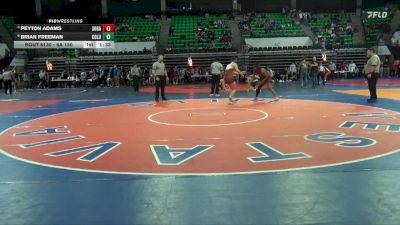 6A 150 lbs Quarterfinal - Peyton Adams, Southside Gadsden vs Brian Freeman, Columbia