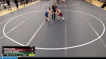 70 lbs Round 2 - Micah Sloan, White Bear Lake Youth Wrestling vs Kingston Gardas, Mounds View Mustangs Wrestling Club